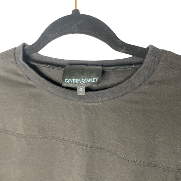 Cynthia Rowley Sequin Striped Sleeve Sports Jersey Top Small - Picture 4 of 4